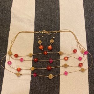 necklace and earring set